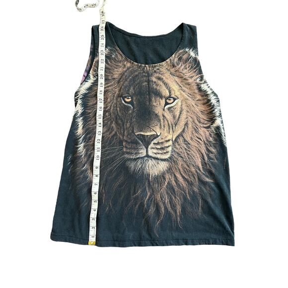 Vintage Liquid Blue graphic all over print lion t-shirt tank - Picture 4 of 5